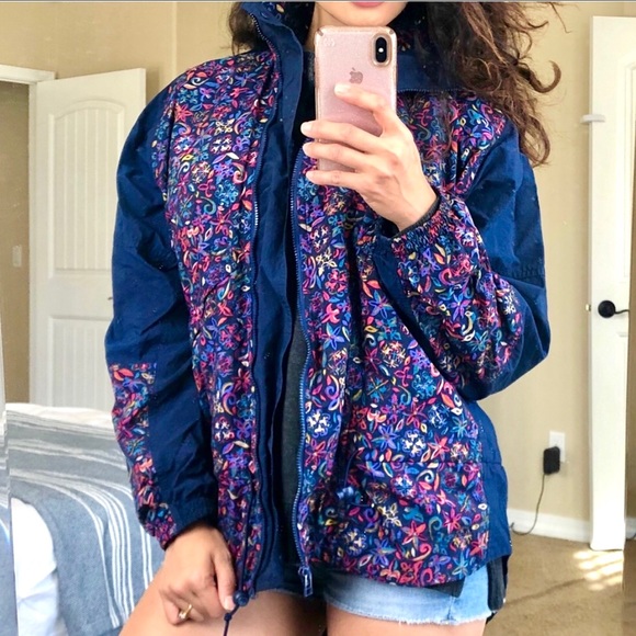 nike floral windbreaker